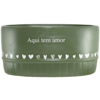 Floreira Verde Aqui tem amor -  1L