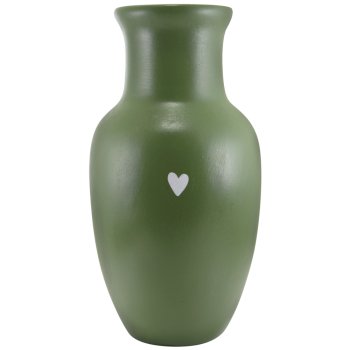 Vaso Jarro G verde Coração - 1L