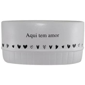 Floreira Branca Aqui tem amor -  1L