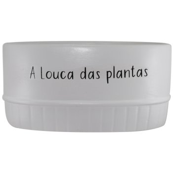 Floreira Branca A louca das Plantas -  1L